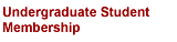 Undergraduate Student Membership